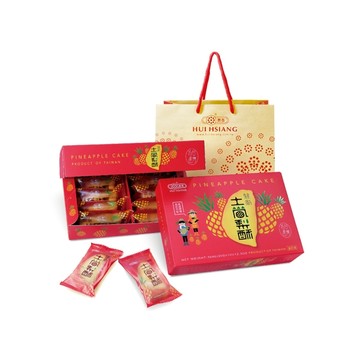 惠香 臺灣 造型 關廟 土鳳梨酥 禮盒 350g (10入) 附提袋 鳳梨酥 點心 伴手禮【好物底家】D004585