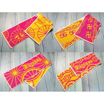 【ELEGANCE】運動毛巾 桃紅色