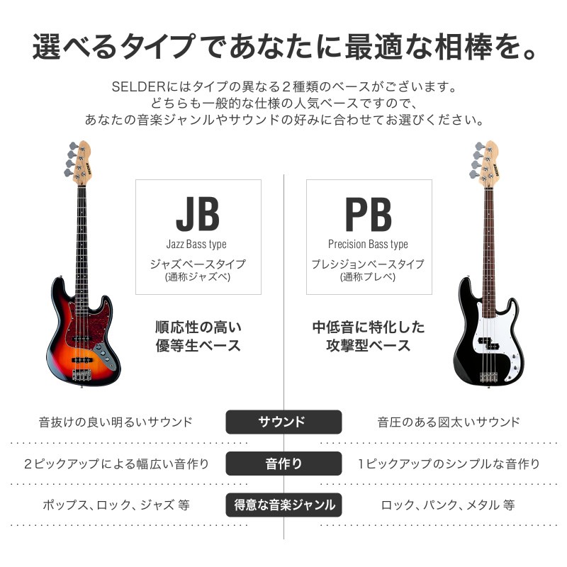 取り扱い店舗 SELDER ジャズベース グリーン - 楽器/器材