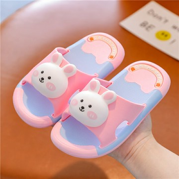 兒童拖鞋夏女童男童室內家居平跟防滑軟底卡通小孩寶寶一字涼拖鞋