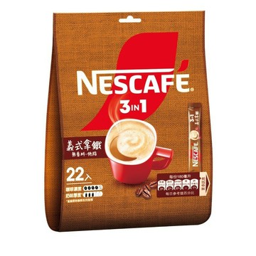 雀巢咖啡 雀巢咖啡三合一義式拿鐵袋裝(16g*22包/袋) [大買家]