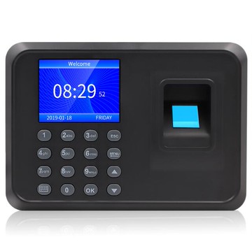 指紋打卡機 110V考勤機中文版上下班手指打卡器