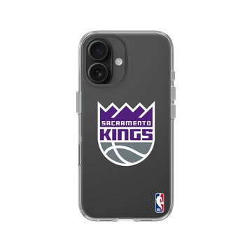 iPhone 16 Clear Case（相機按鈕） 透明 - NBA - Logo-沙加緬度國王 Sacramento Kings