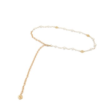 SO NICE 山茶花珍珠腰鍊