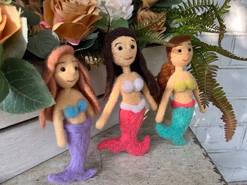 美人魚羊毛氈 美人魚吊飾