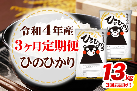 新米 令和5年産 ひのひかり  白米 《お申込み月の翌月から出荷開始》 10kg (5kg×2袋) 計3回お届け 熊本県産 単一原料米 ひの 熊本県 御船町