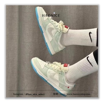 【HAO NICE】 100%正品NIKE DUNK‌ LOW 經典logo 仙人掌綠 龍年女版休閒板鞋 運動鞋FZ5065-111