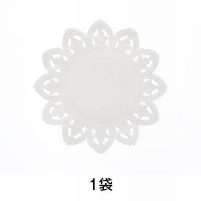 【レースペーパー】レースペーパー　丸型　６号　白