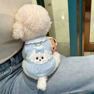 💕在臺出貨🔥狗狗衣服夏季新款可愛小狗背心可牽引雪納瑞比熊貓咪小型犬服裝 狗狗衣服小型犬 小狗衣服 寵物衣服小型犬 狗衣服