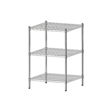 層架/鐵力士架/置物架 荷重型 60x60x90公分 三層電鍍(鎖管)波浪收納架 dayneeds