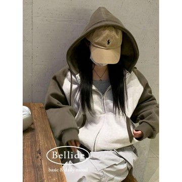 Codibook｜韓國 BEIDELLI 刷毛連帽加厚鋪棉外套［預購］拉鍊外套 連帽上衣 女裝