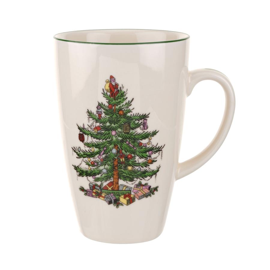 Spode Christmas Tree Latte Mug Holiday Coffee Cup 22-Ounce Capacity Use for Tea and Hot Cocoa| Made of Fine Earthenware|... [並行輸入品]