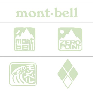 【【蘋果戶外】】mont-bell 1124723 LOGO 夜光貼紙 illume sticker
