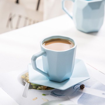 ijarl億嘉 手沖咖啡杯碟套裝創意韓式簡約下午茶杯子陶瓷杯碟組合