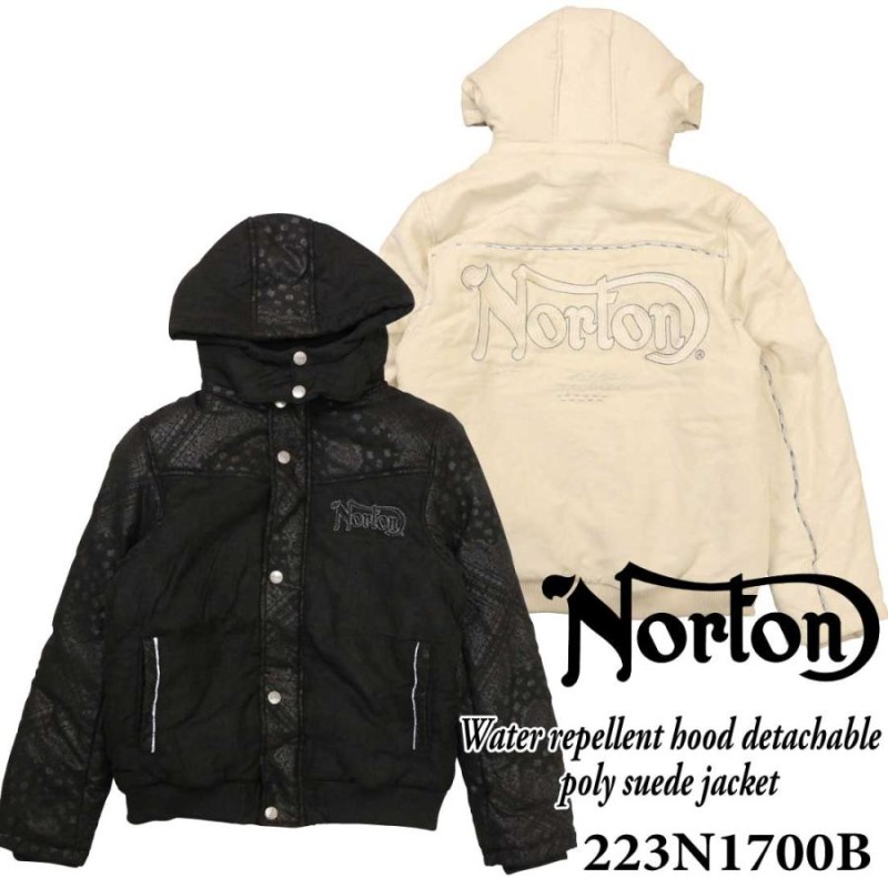 Norton ノートン 服 ポリスウェード ジャケット 撥水 フード 脱着