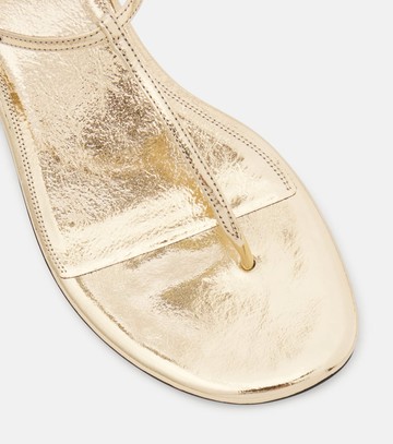 Paris Texas Montecarlo metallic leather thong sandals