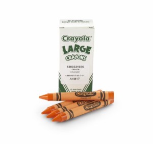 クレヨラ アメリカ 海外輸入 Crayola Large Crayons, Orange, Art