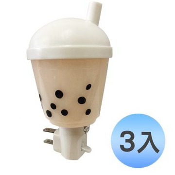 (3入優惠組)台灣製~SPIRIT 創意LED手動式小夜燈 酷珍奶 LEL-1SH
