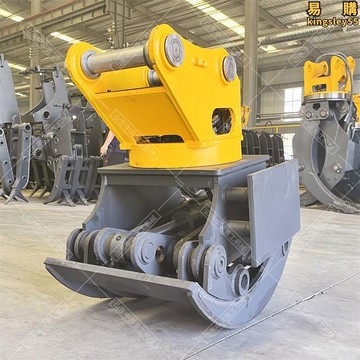 挖掘機液壓抱式抓木器 360度旋轉液壓石材木材廢舊鋼材搬運夾木器