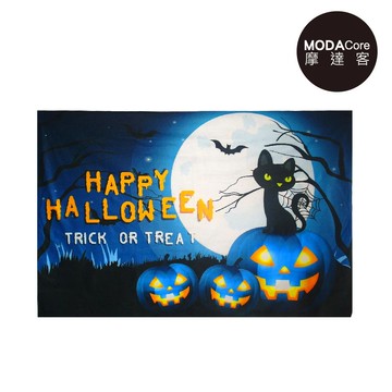【摩達客】萬聖節派對佈置裝飾 萬聖節布置掛布-黑貓南瓜款