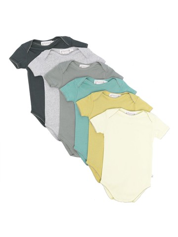 Bonpoint - short-sleeve cotton bodysuit - kids - Cotton - 6 - Blue