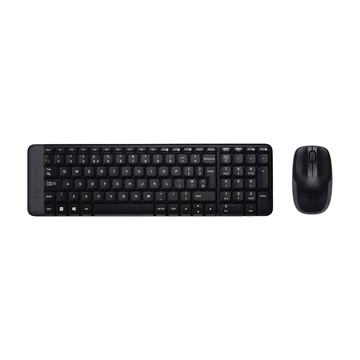 logitech 羅技 無線鍵盤滑鼠組  MK220  Black  一般型