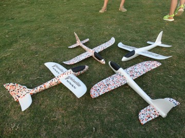 航模飛機戶外親子益智兒童玩具EPP摔不壞的手拋滑翔機可改電動