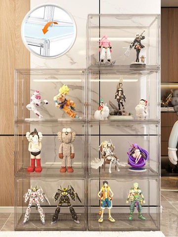 ????亞克力展示盒 防塵罩 盲盒展示盒 透明收納盒 樂高展示柜收納盒模型陳列透明玩具盲盒收納展示架手辦收納箱