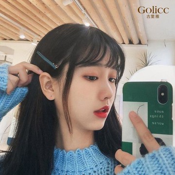【Golicc】 韓國 簡約 ins 一字 鴨嘴夾 隨機3入(髮飾 頭飾 髮夾 馬尾夾 一字夾 情人節 母親節 七夕 生日禮物)