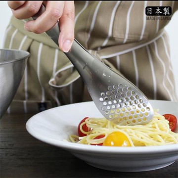 日本進口柳宗理烤肉夾牛排夾不銹鋼料理烘焙意面家用廚房食品夾子