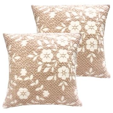 J&N 米蘭立體抱枕 正方形抱枕  60 x 60cm  粉橘色