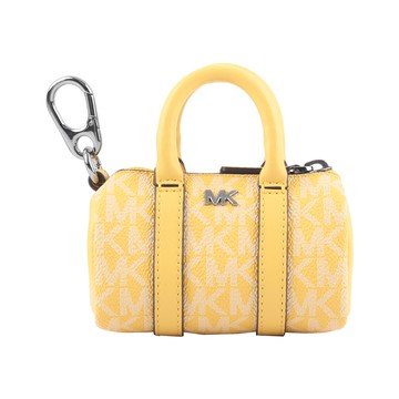 Michael Kors 塗層帆布波士頓包造型吊飾/鑰匙圈（水仙花黃）_廠商直送
