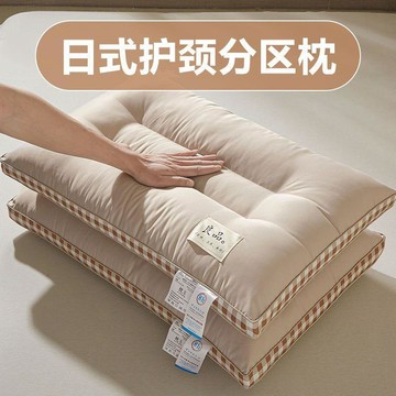 【台灣出貨】🔥分區舒睡枕頭枕芯護頸椎助睡眠家用一對裝男女學生宿舍定型枕成人助眠枕 吸濕排汗 透氣舒壓 頸椎枕