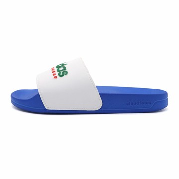 【全館滿額折】Adidas Adilette Shower 白藍色 防水 休閒 拖鞋 男女款 H7393【新竹皇家IE8943】