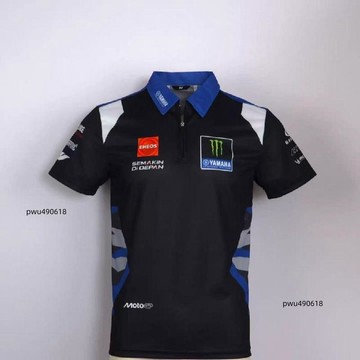 臺灣出貨 夏季新款雅馬哈POLO騎行賽車服夏季男士polo翻領T恤休閒短袖
