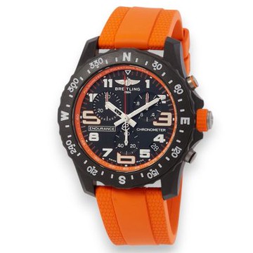 BREITLING 百年靈  Endurance Pro 石英計時橡膠腕表( X82310A51B1S2)x橘色x44mm