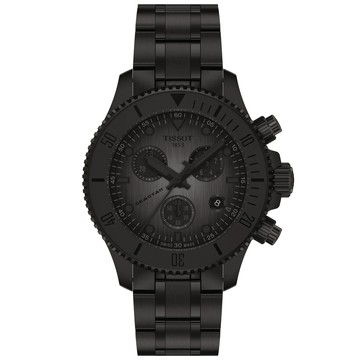 TISSOT天梭 Seastar1000 海星系列 潛水計時石英腕錶 38mm/T1202173306100