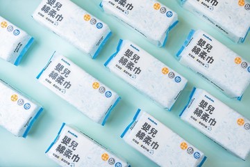 PiyoPiyo 黃色小鴨 珍珠紋柔韌升級嬰兒綿柔巾(80抽/包*24)