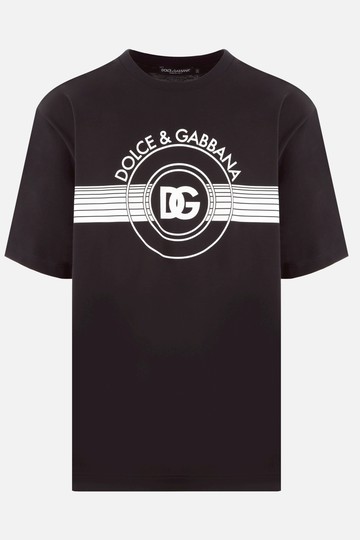 DOLCE & GABBANA logo printed cotton t-shirt Man
