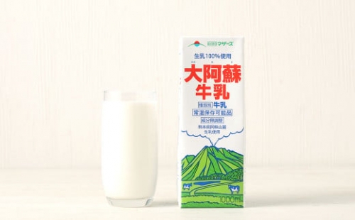 大阿蘇 牛乳 1L×6本×12回 合計72L 1000ml 紙パック ミルク 成分無調整