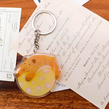 PP631_玩耍小熊C/晶透吊飾