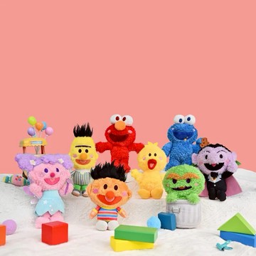 【芝麻街】祈福毛絨娃娃 占卜盲盒(隨機出貨)(拆封不退)【墊腳石】擺飾 盒玩 玩偶