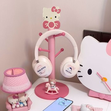 Kitty收納架🎀 可愛凱蒂貓收納架置物架挂掛件木製粉色杯子懸掛整理架 小型置物架 整理架 髮圈收納 耳機收納 吊飾收納
