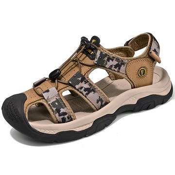 大友SAZ212口二色涼鞋男夏季新款開車防滑防臭戶外運動男款包頭沙灘鞋杰恆