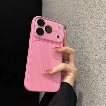 【秒變17Pro】水晶玻璃鏡頭 撞色大視窗 防摔殼 用於iPhone17 i16 手機殼 i15 i14 ProMAX