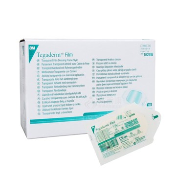 來而康 3m 透明敷料(滅菌) 1624w 100片/盒販售 6x7cm 防水 透氣 傷口 敷料