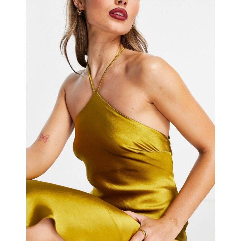 エイソス ミディドレス レディース ASOS DESIGN halter satin midi