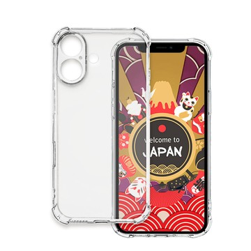 iPhone 16 Plus 殼 AGC日本玻璃 保護貼 【超厚清水四角防摔殼手機殼】IPhone 16 PLUS 保護套 防摔防刮保護殼 超厚版軟殼