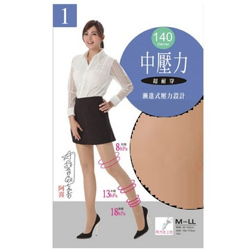 台灣儂儂140D中壓力褲襪