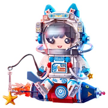 LoZ 微型積木MINI宇航員 LOZ1753 11 x 9.5 x 11cm 597片  青花瓷宇航員  1盒